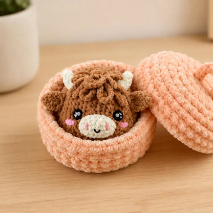7-in-1  Dumplings & Steamer Crochet Pattern PDF – 7 Cute No-Sew Animal Dumplings | Beginner Digital Download with Step-by-Step Video Tutorial