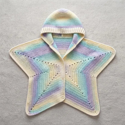Star Baby Bunting Crochet Pattern PDF | Hooded Baby Sleep Sack Pattern | Newborn Star Cocoon | Baby Photo Prop | Step-by-Step Picture Guide