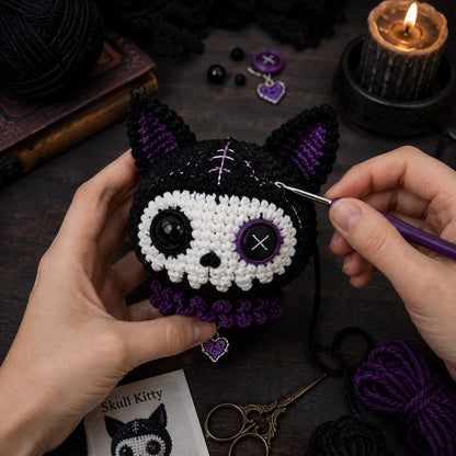 Gothic Animal Crochet Patterns – Spooky Amigurumi PDF Pattern Set