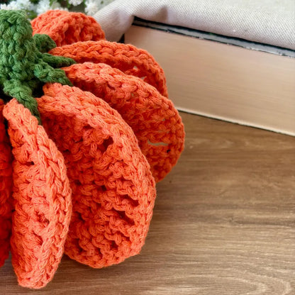 8-in-1 Pumpkin Coaster Set Crochet Pattern PDF | 8 Coasters Transform Into a 3D Pumpkin | Fall Halloween Table Decor