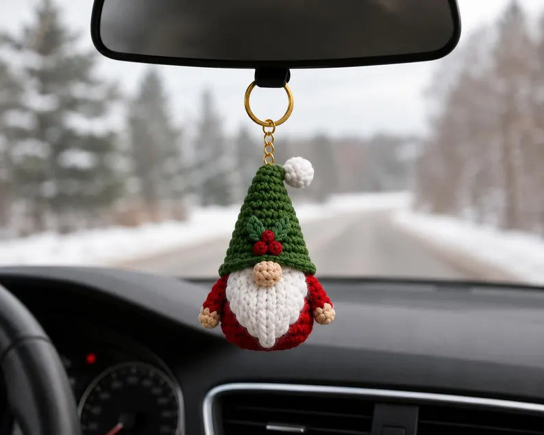 10-in-1 Christmas Gnome Crochet Pattern Bundle PDF | Mini Amigurumi Gnome Keychains & Holiday Ornaments | Instant Download