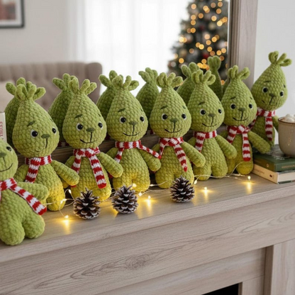 No Sew Green Villain Crochet Pattern PDF, Baby Amigurumi Plushie, 23 cm Crochet Toy, Christmas Gift Pattern, English Tutorial