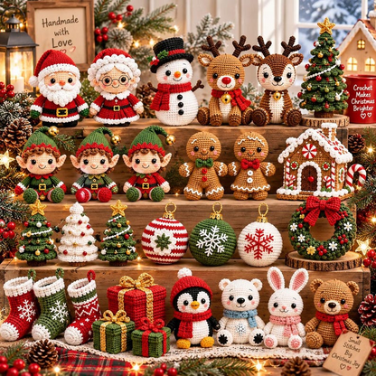 540+ Christmas Crochet Patterns Bundle PDF, Holiday Amigurumi
