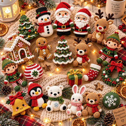 540+ Christmas Crochet Patterns Bundle PDF, Holiday Amigurumi