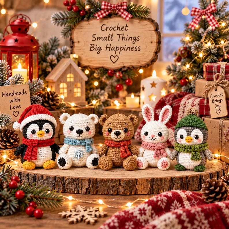 540+ Christmas Crochet Patterns Bundle PDF, Holiday Amigurumi