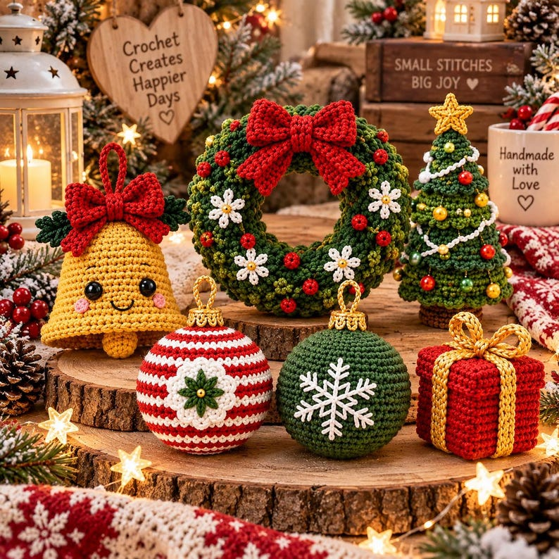 540+ Christmas Crochet Patterns Bundle PDF, Holiday Amigurumi