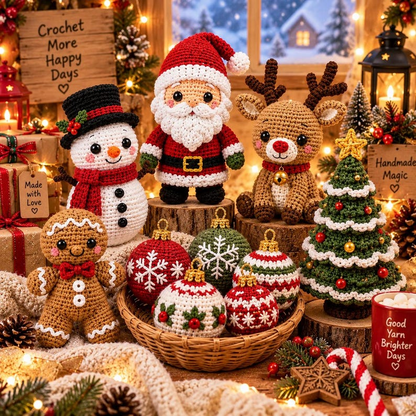 540+ Christmas Crochet Patterns Bundle PDF, Holiday Amigurumi