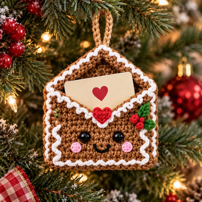 Crochet Christmas Gift Card Holder Pattern PDF, 8-in-1 Ornament Bundle, Holiday Gift Card Pockets, Christmas Crochet Patterns