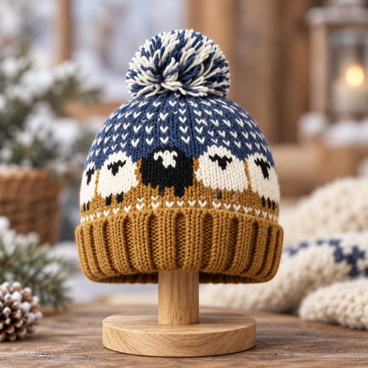 Gaming Inspired Sheep Beanie Crochet Pattern PDF, Sheep Crochet Hat, Colorwork Winter Beanie, Teen and Adult Hat, Digital Download