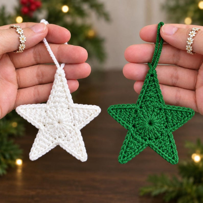 Crochet Star Pattern PDF, Star Applique, Garland and Ornament, Mini Crochet Star PDF Pattern
