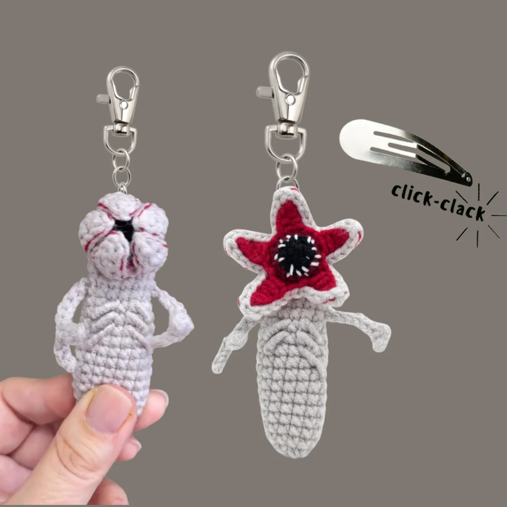WoolyArtis™ - Demogorgon Fidget Keychain & Stress Relief Toy - WoolyArtis