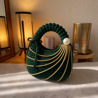 Wavy Handbag Crochet Pattern PDF | Easy Shoulder Bag Pattern with Step-by-Step Video Tutorial | Beginner-Friendly DIY Bag | Instant Download